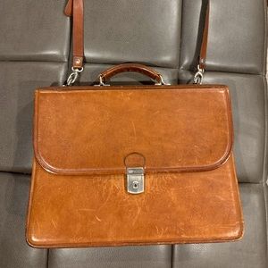 Vintage Bosca leather briefcase attaché